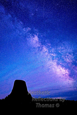 Milky Way in July over Devils Tower