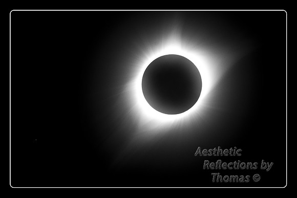 Eclipse: Casper, Wyoming 2016 Black and White