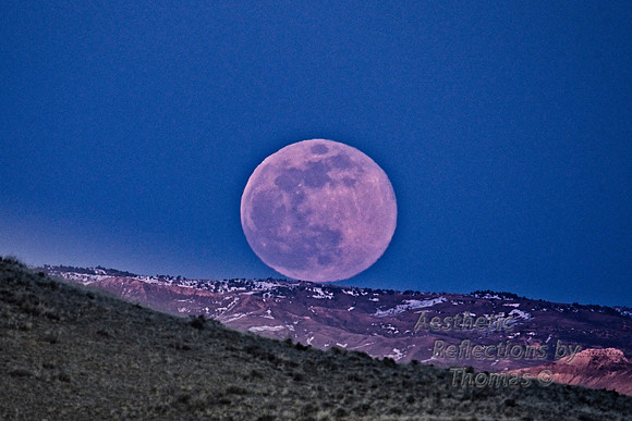 Super Moon above Alcova; Wyoming