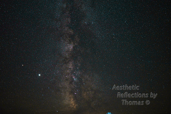 Milky Way West of Casper on Poison Spider Road