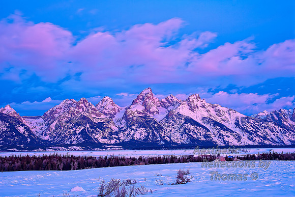 Sunrise on the Tetons