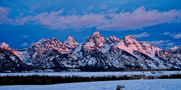 Sunrise on the Tetons