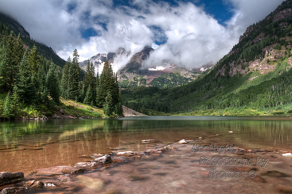Maroon Bells; near Aspen, Colorado